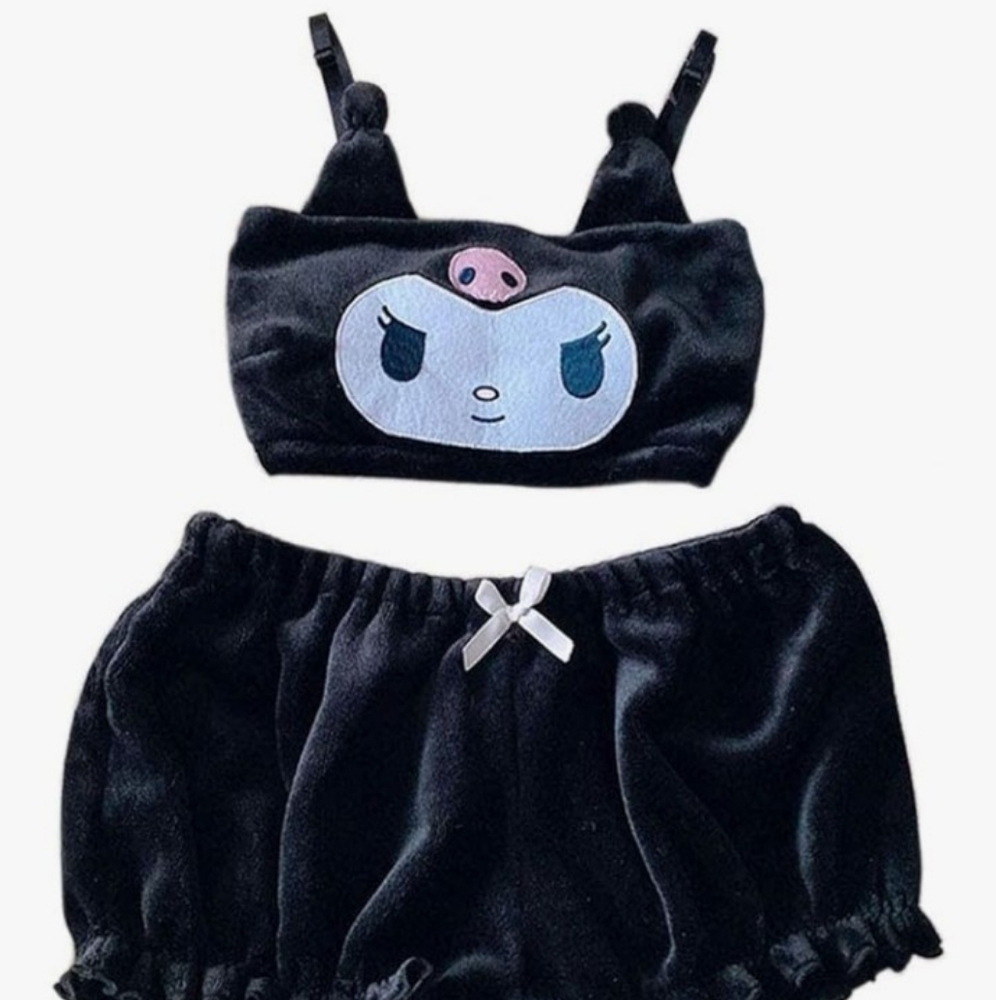Black Kuromi Pajama Set.